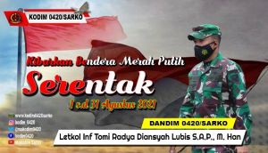 Mulai Hari ini 1 Agustus, Dandim 0420 Himbau Kibarkan Bendera Merah Putih Sambut HUT RI