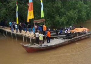 Penyerahan Ekowisata Mangrove dari Posko 22 KKN Kebangsaan Ke Pemerintah Tanjabtim