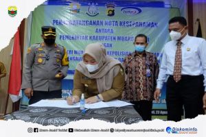 Bupati Masnah Tandatangani Nota Kesepahaman Pengawasan Anggaran Covid-19