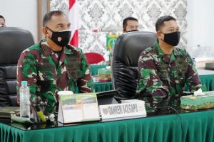 Danrem 042/Gapu Ikuti Taklimat Awal Wasrik Current Audit Itjenad Secara Virtual