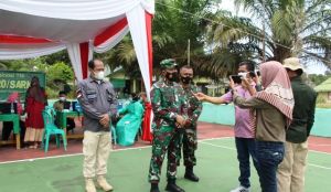 Serbuan Vaksinasi TNI Kembali Digelar, Kali Ini Dipusatkan di Kota Bangko