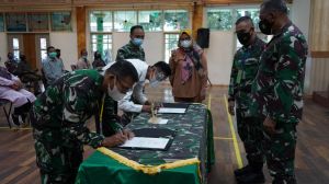 Danrem Pimpin Penandatanganan Pakta Integritas Rekrutmen Calon Tamtama PK Gelombang II