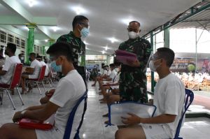 Tim Wasgiat Mabesad Pantau Seleksi Penerimaan Cata PK TNI AD Gel II Tahun 2021