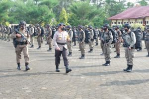 Kapolda Jambi Berangkatkan Ratusan Brimob ke Sulteng