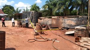 Tim Gabungan Polda Jambi Sisir Tempat Diduga Penampungan Minyak Ilegal Dalam Kota