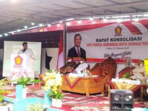 Jaga Soliditas Kader, SAH Hadiri Silahturahmi DPC Partai Gerindra Kota Sei Penuh