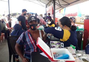 Genjot Vaksinasi di Hari Libur, Muharman: Suntik Vaksin Sentuh 60 % Lebih Warga Tanjabbar