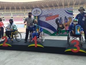 Perolehan Sementara Medali Kontingen Jambi di Peparnas, 4 Emas, 5 Perak dan 2 Perunggu