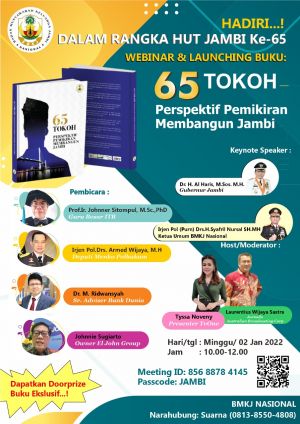 Di Launching Buku 65 Tokoh, Syafril Nursal Perkenalkan Sejarah BMKJ ke Gubernur Jambi