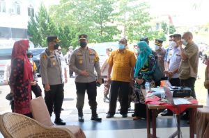 Kapolda Pantau Jalannya Vaksinasi Booster di Tanjabtim