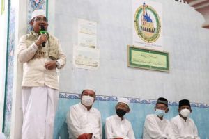 Bupati Anwar Sadat Hadiri Peringatan Isra Miraj di Masjid Al Anshor Kelurahan Sriwijaya