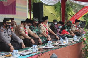 Dandim 0415/Jambi Hadiri Pembukaan  Perkemahan Pramuka Santri Putri di Muaro Jambi