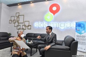 Presiden Joko Widodo Kunjungi Migas Corner