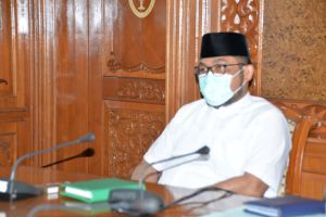 Sekda Ikuti Zoom Meeting Pengendalian Harga Pangan, Mendagri Tito : Pemda Harus Bertindak