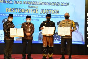 Kapolda Jambi Tandatangani MoU Restorative Justice
