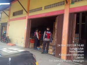 Polisi Lakukan Patroli di Gudang-Gudang Migor  Merangin