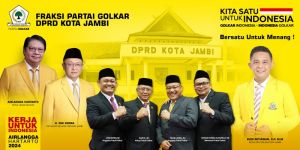 Bikin Kejutan, Fraksi Golkar Kota Jambi Dominasi  Pembentukan Alat Kelengkapan DPRD Kota Jambi