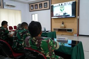 Bahas Percepatan Vaksinasi, Danrem 042/Gapu Vicon Dengan Pangdam II/Sriwijaya