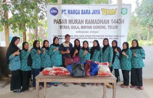 Meriahkan Ramadhan, PT MBJ Gelar Sembako Murah di Sako Subhan Sumsel