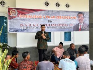Sosdapil MPR ke 2, SAH Bagi - Bagi Sembako Wujudkan Semangat Kepedulian Pancasila