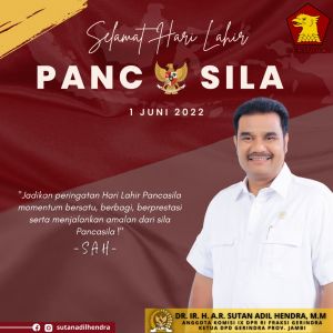 Peringatan 1 Juni, SAH Ingatkan Peran Pancasila dalam Tindakan Membangun Indonesia