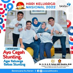 Hari Keluarga Nasional, SAH Tegaskan Peran Keluarga Pilar Utama Masyarakat