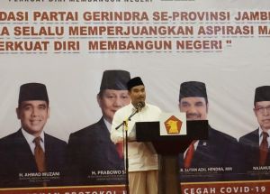 SAH Ingatkan Kader Gerindra Harus Terkonsolidasi dan Tertib Menjaga Citra Positif