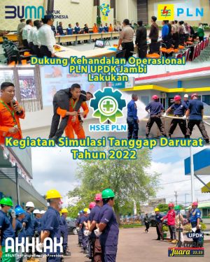 Dukung kehandalan operasional, PLN UPDK Jambi Gelar Simulasi Tanggap Darurat