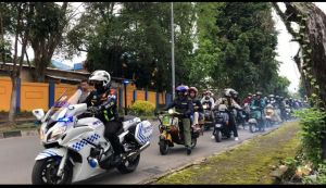 Dukung SKK Migas-KKKS PetroChina, Komunitas Vespa Jambi Gelar Festival Safety Riding Jambi-Tungkal