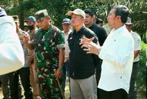 Turun ke Areal PT BSU Edi Purwanto Kawal Proses Patok 750 Ha Lahan Untuk SAD 113