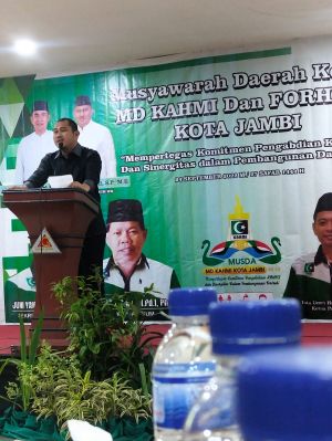 Ketua MW Mashuri Resmi Buka Musda ke III KAHMI Kota Jambi 