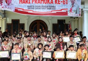 Dipimpin Bupati, Peringatan Hari Pramuka di Tanjabbar Penuh Apresiasi
