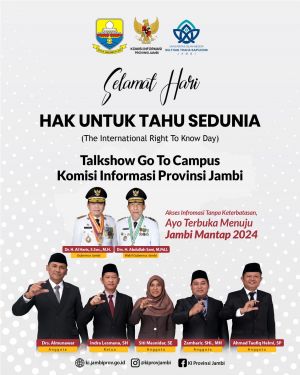 Peringati Hak Untuk Tahu Sedunia 28 September, Komisi Informasi Jambi Gandeng UIN STS Jambi