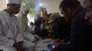 Usai Akad Nikah, Pengantin Ini Didatangi Tim Verfak