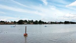 Kejurprov Dayung Dimulai, 10 Kabupaten Berlaga di Permukaan Air Danau Sipin Jambi 