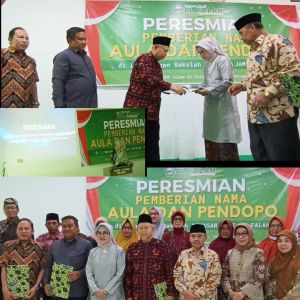 Pemberian Nama Tokoh, Untuk Aula di Lingkungan Sekolah Yayasan Jami Al Fallah