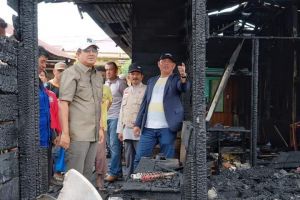 Bupati Bersama Wabup Tinjau Lokasi Kebakaran di Jalan Panglima