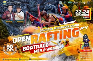 Disbudpar Gelar Open Rafting Geopark Merangin Perebutan Hadiah Puluhan Juta