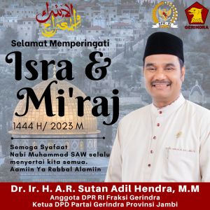 Makna Isra' Mi'raj bagi SAH, Momentum Perbaikan Kehidupan Bangsa