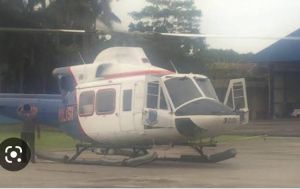 Helikopter yang Ditumpangi Kapolda Jambi Mendarat Darurat di Muaro Emat