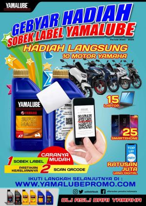 Apresiasi Konsumen Setia Oli Yamalube, Yamaha Hadirkan Gebyar Hadiah Sobek Label Yamalube