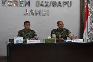 Korem 042/Gapu Gelar Taklimat Akhir Pengawasan Post Audit Itdam II/Swj TA 2023