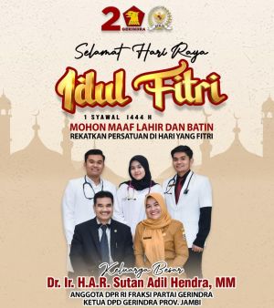 Salam Takzim SAH di Hari Raya Idul Fitri, Minal Aidin Walfaizin, Mohon Maaf Lahir dan Batin