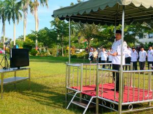 Gubenur Jambi Pimpin Apel Kedisiplinan ASN Setelah Libur Lebaran