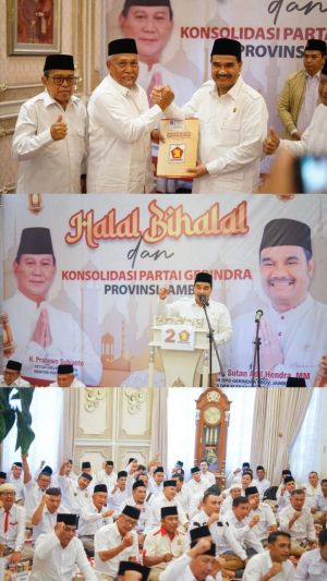 Halal bi Halal dan Konsolidasi, SAH Gandeng Jenderal Bintang Dua Perkuat Gerindra