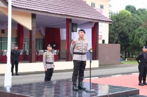 Kapolda Jambi Pimpin Apel Personel di Mako Satbrimob