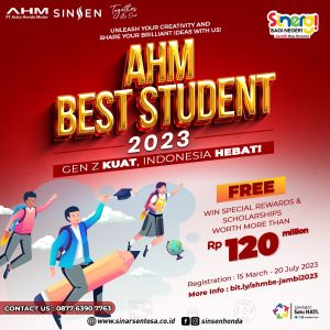 Rebut Beasiswa Ratusan Juta, Sinsen Gelar AHM Best Student 2023