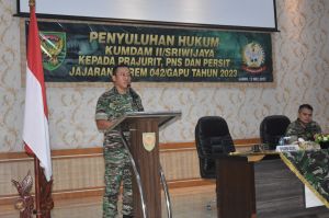 Korem 042/Gapu Gelar Penyuluhan Hukum