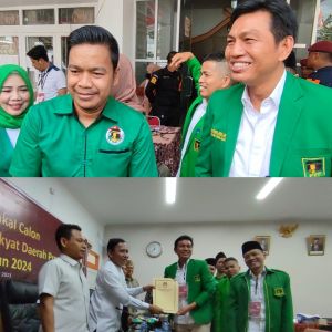 Jokowi Temani Bupati Batang Hari Daftarkan Caleg PPP