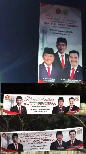 Di Bawah Komando SAH, Partai Gerindra Sambut Hangat Kunker Presiden Jokowi ke Jambi